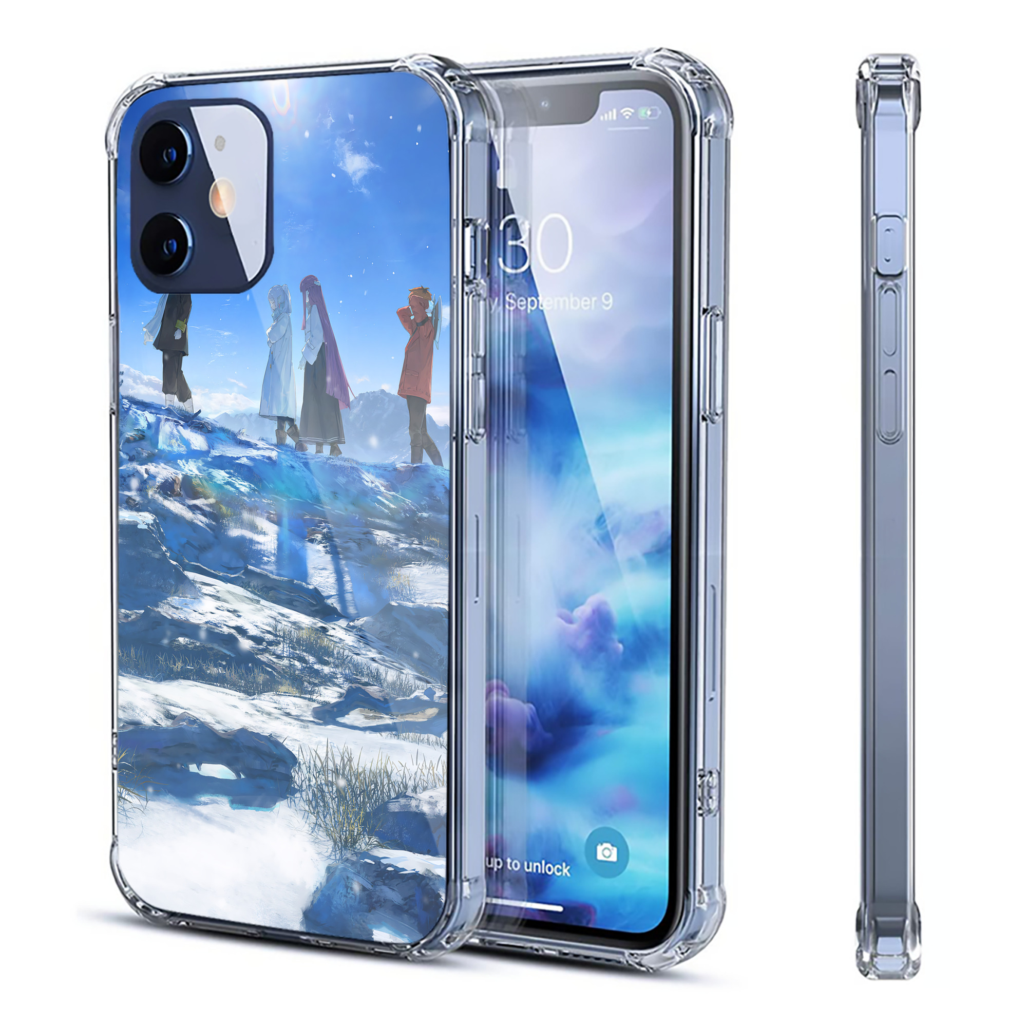 （画像用） 葬送のフリーレン Frieren 【iPhone 12シリーズ対応】透明スマホケース（クリアソフトケース）